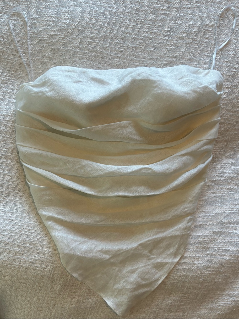 DISSH Nicci White Linen Strapless Top - Picture 2 of 4